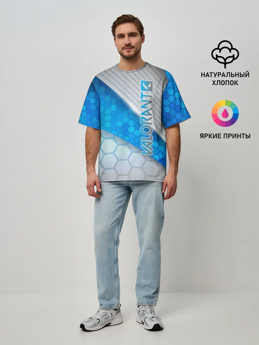 Мужская футболка оверсайз / Valorant