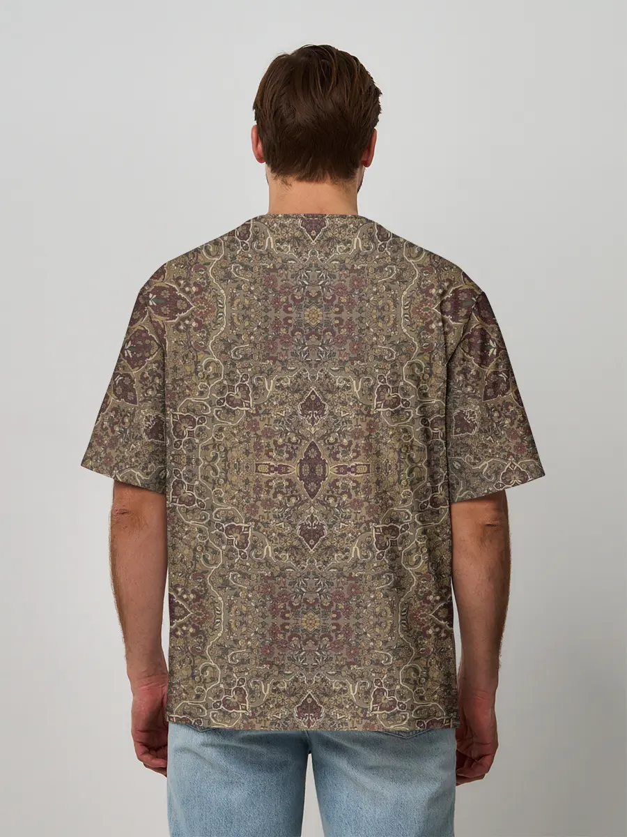 Мужская футболка оверсайз / КрасиВые Узоры Ковра