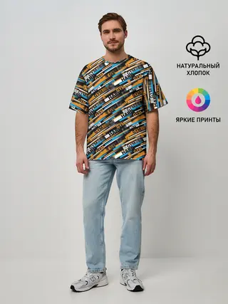 Мужская футболка оверсайз / Fitness