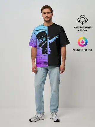 Мужская футболка оверсайз / FORTNITE MARSHMELLO.