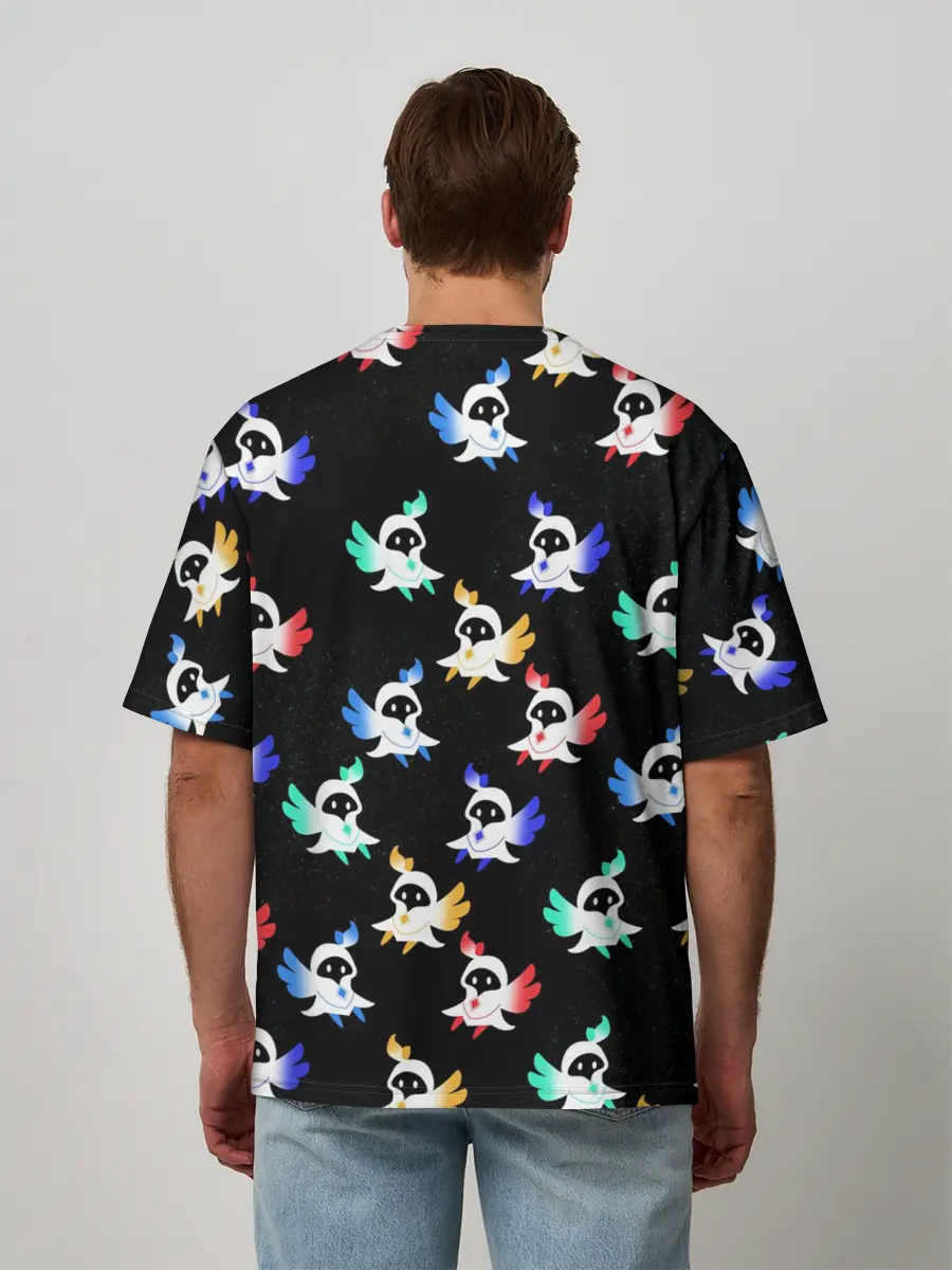 Мужская футболка оверсайз / ЭЛЕМЕНТЫ | ГЕНШИН