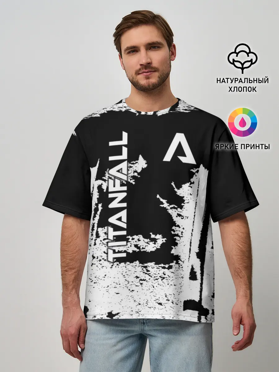 Мужская футболка оверсайз / Titanfall