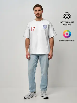 Мужская футболка оверсайз / Мейсон Маунт Англия