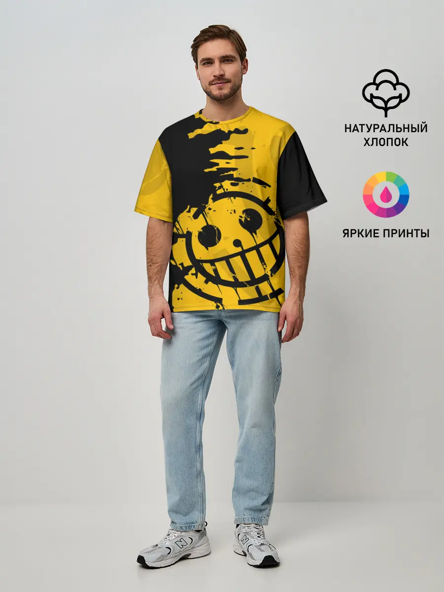 Мужская футболка оверсайз / ONE PIECE PIRATES / ПИРАТЫ