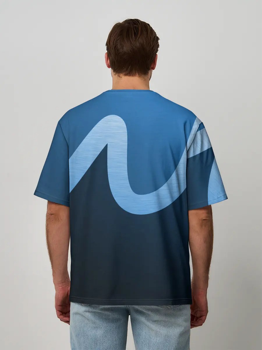 Мужская футболка оверсайз / WAVE