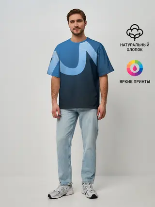 Мужская футболка оверсайз / WAVE