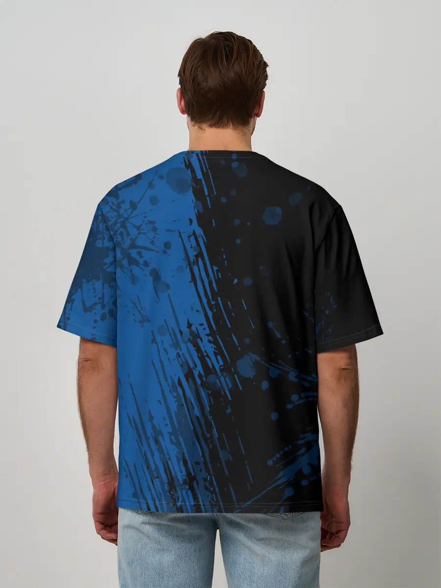 Мужская футболка оверсайз / FC Barcelona / ФК Барселона.