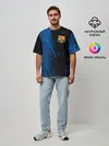 Мужская футболка оверсайз / FC Barcelona / ФК Барселона.