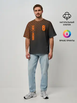 Мужская футболка оверсайз / RAINBOW SIX SIEGE DIAMOND