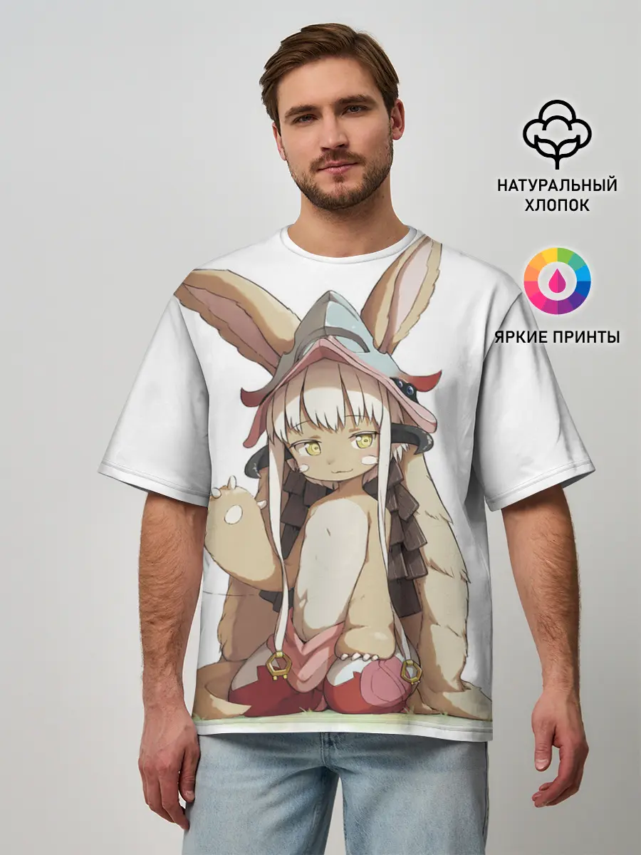 Мужская футболка оверсайз / Nanachi