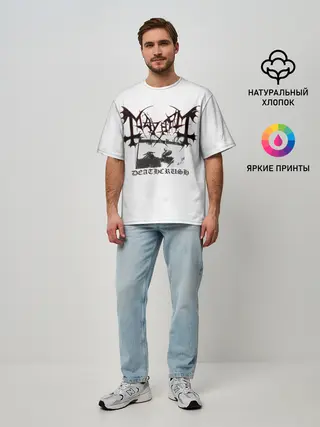 Мужская футболка оверсайз / Mayhem