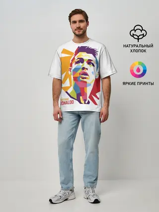 Мужская футболка оверсайз / Криштиану Роналду