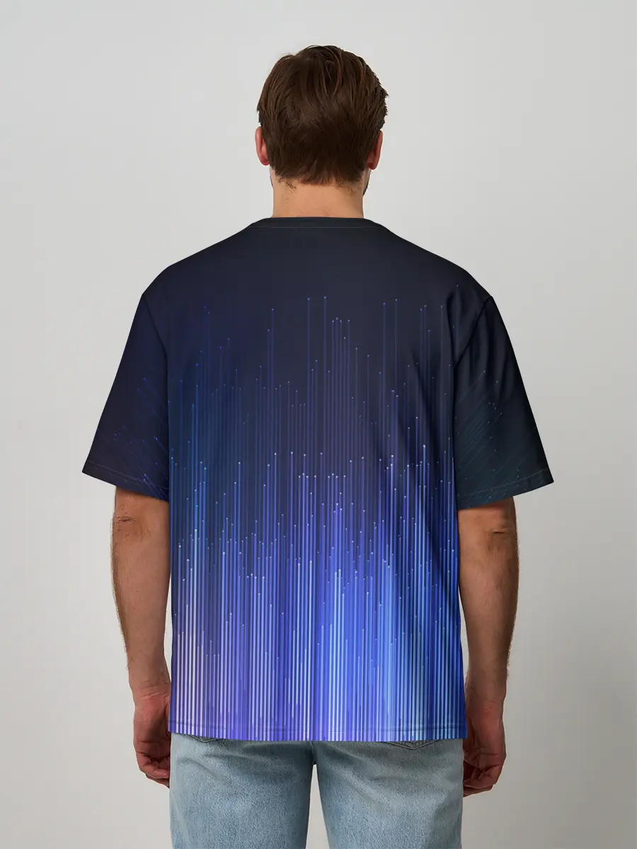 Мужская футболка оверсайз / Эквалайзер настроения | Mood Equalizer