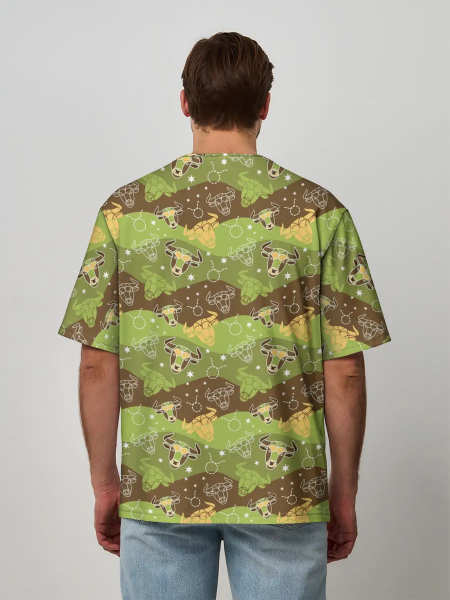 Мужская футболка оверсайз / Телец