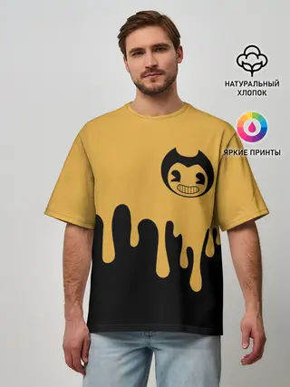 Мужская футболка оверсайз / Bendy And The Ink Machine
