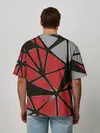 Мужская футболка оверсайз / Треугольники