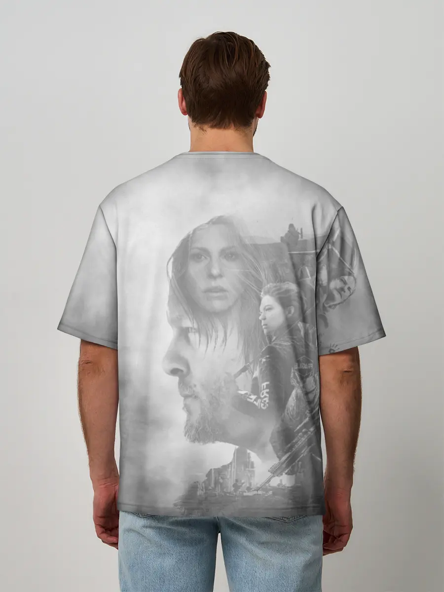 Мужская футболка оверсайз / Death Stranding