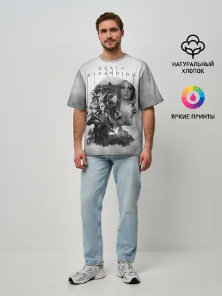 Мужская футболка оверсайз / Death Stranding