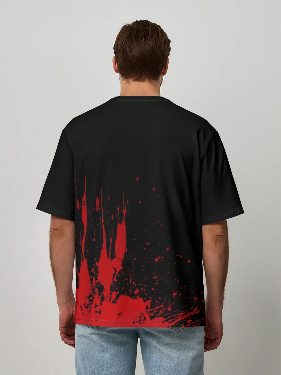 Мужская футболка оверсайз / Goblin Slayer на Японском