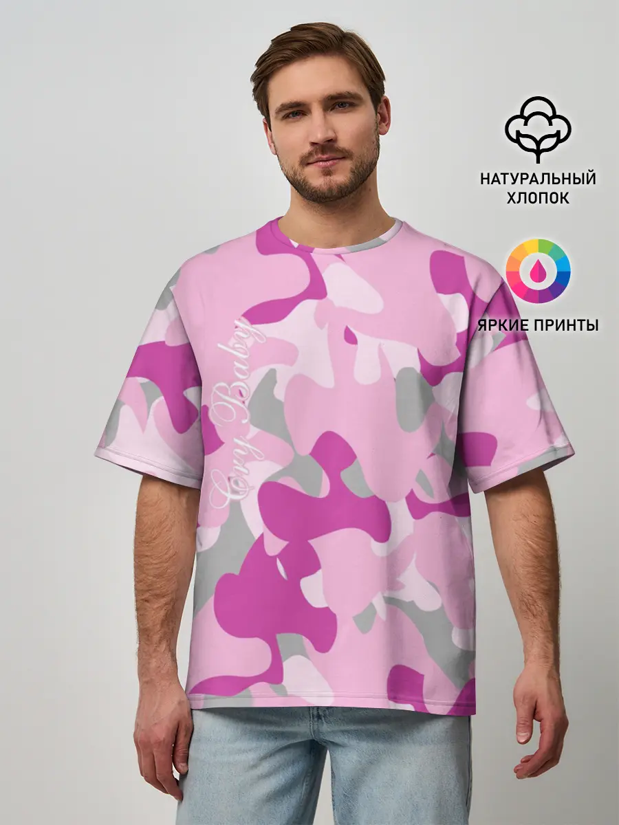 Мужская футболка оверсайз / Lil PEEP Cry baby