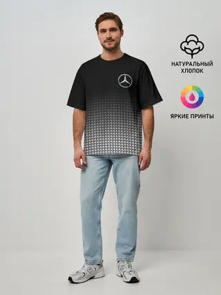 Мужская футболка оверсайз / MERCEDES BENZ SPORT