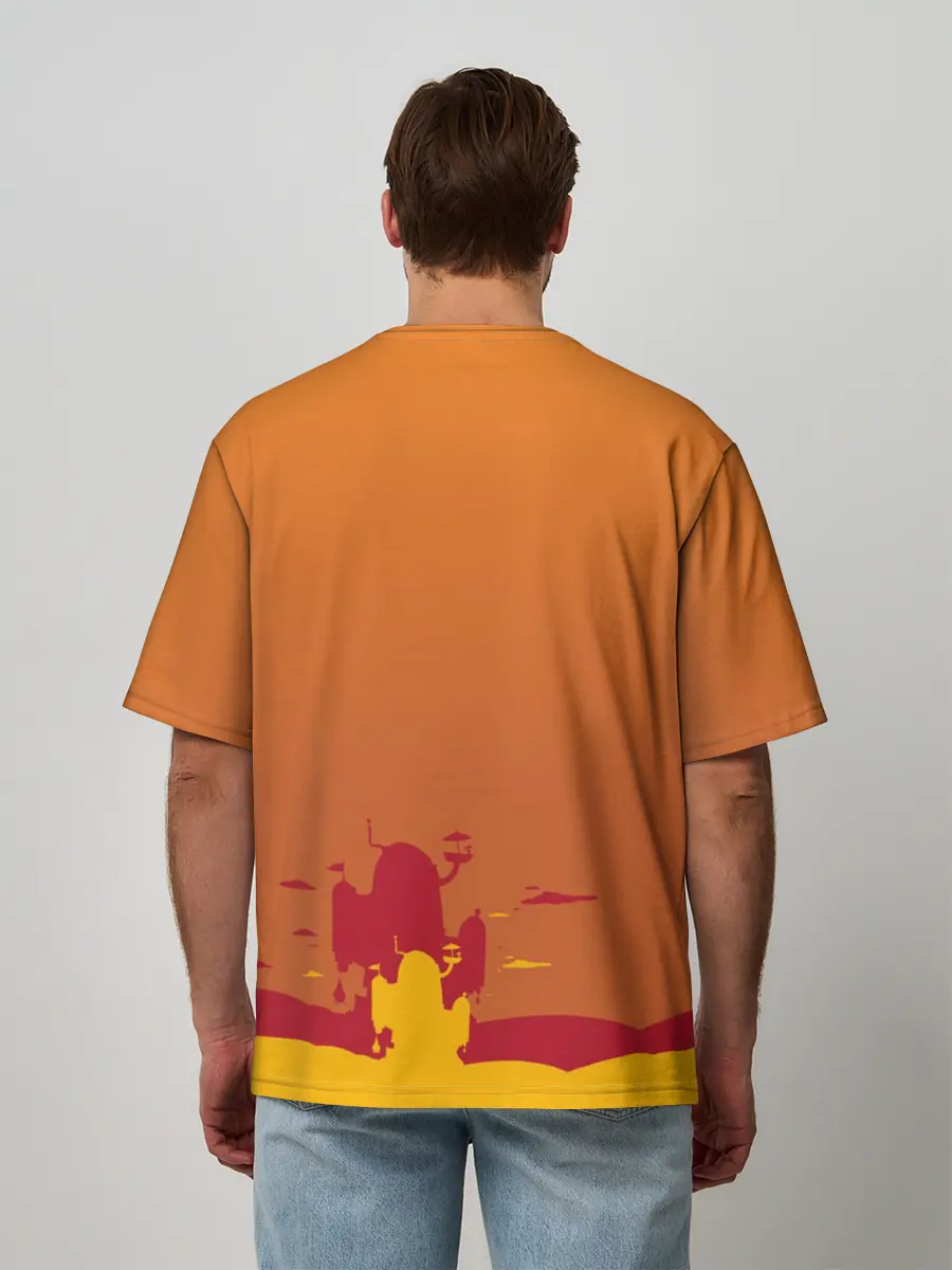 Мужская футболка оверсайз / Get your hero on DUDE