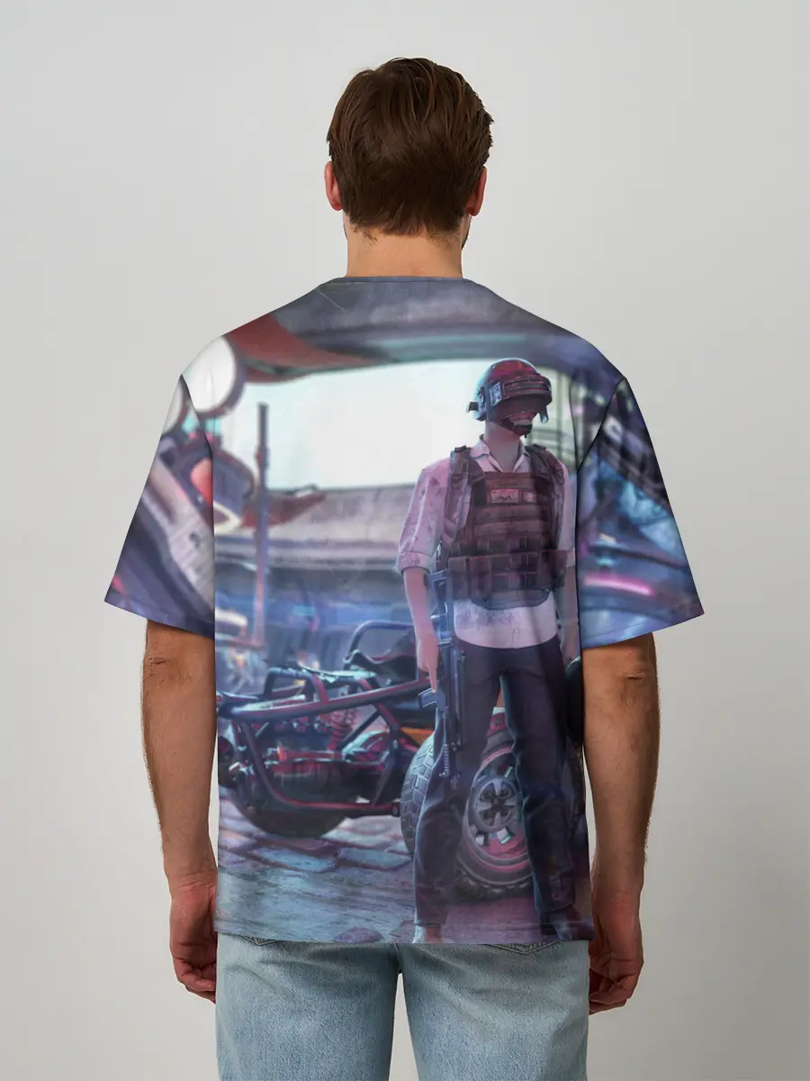 Мужская футболка оверсайз / Pubg