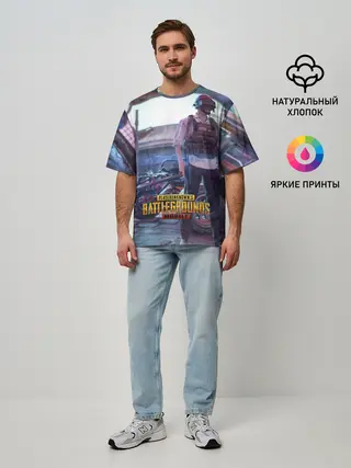 Мужская футболка оверсайз / Pubg