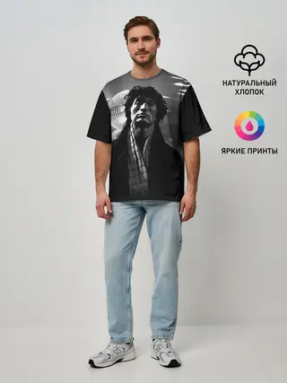 Мужская футболка оверсайз / ВИКТОР ЦОЙ