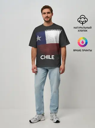 Мужская футболка оверсайз / Chile