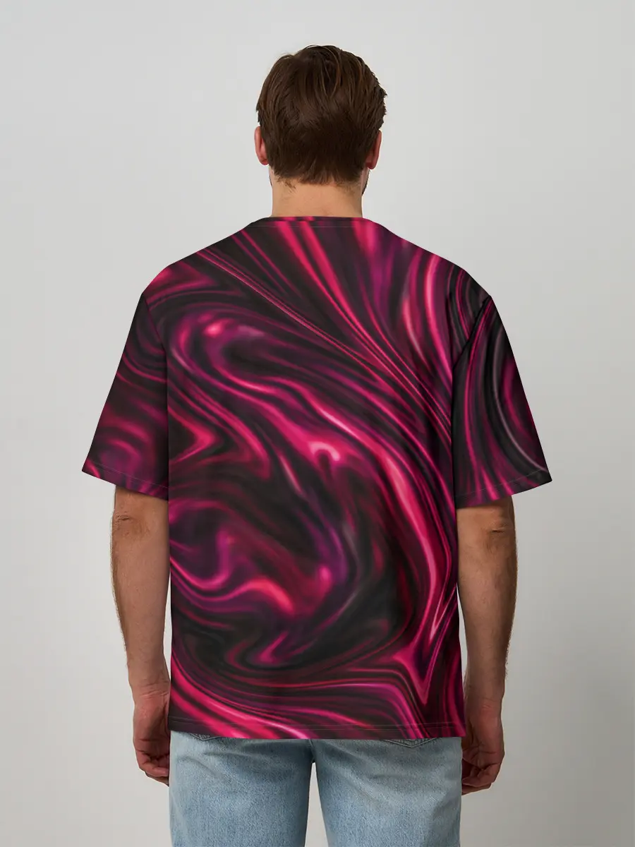 Мужская футболка оверсайз / Abstract Fluid