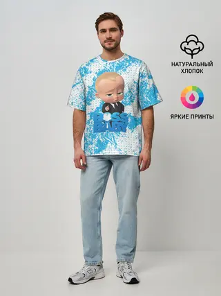 Мужская футболка оверсайз / Босс Молокосос | Boss Baby