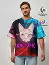 Мужская футболка оверсайз / Кис-Кис
