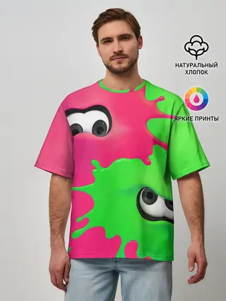 Мужская футболка оверсайз / Splatoon
