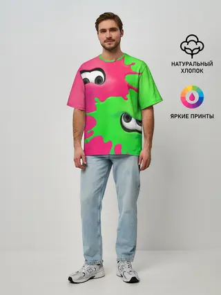Мужская футболка оверсайз / Splatoon