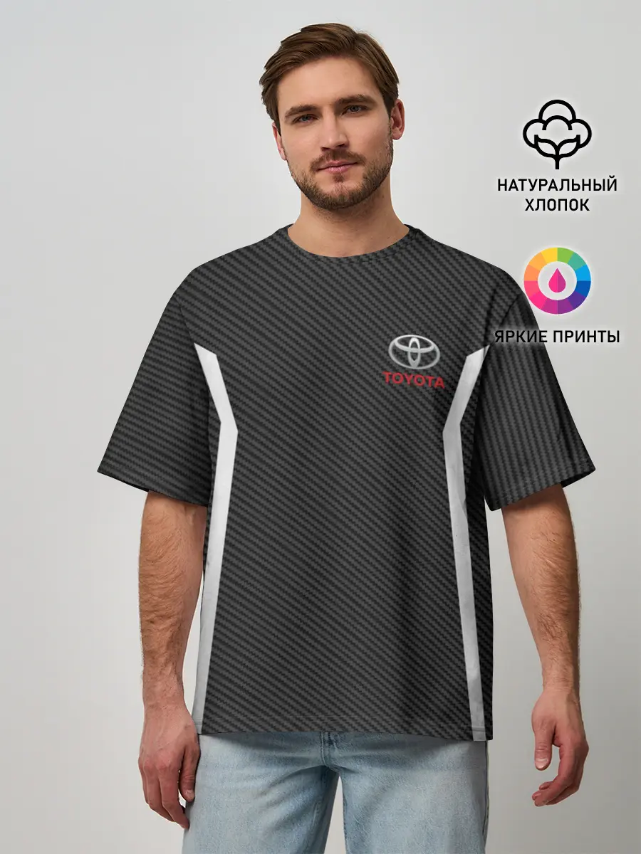 Мужская футболка оверсайз / TOYOTA SPORT