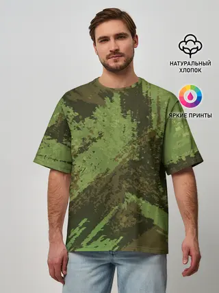 Мужская футболка оверсайз / КАМУФЛЯЖ BROWN