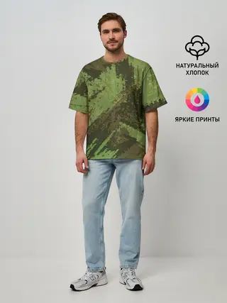 Мужская футболка оверсайз / КАМУФЛЯЖ BROWN