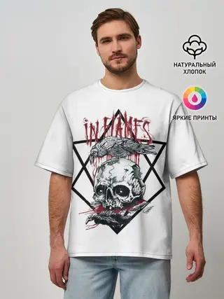 Мужская футболка оверсайз / In Flames