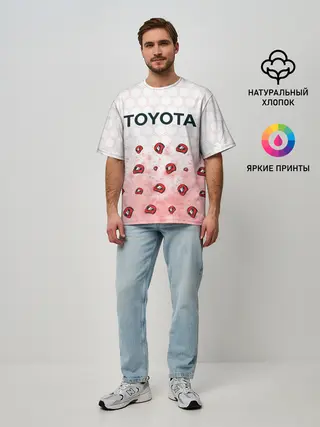 Мужская футболка оверсайз / Тойота - Racing