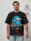 Мужская футболка оверсайз / TRUST NO ONE