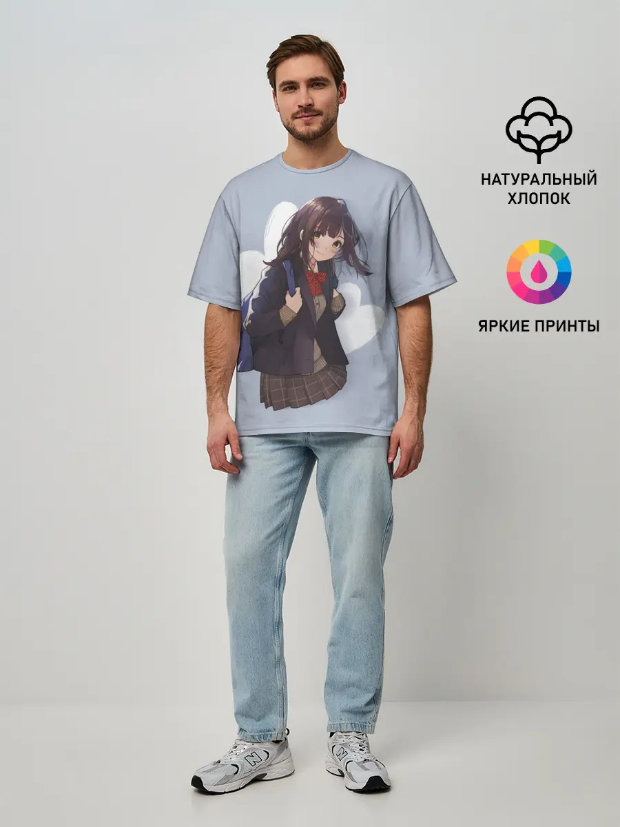 Мужская футболка оверсайз / Sayu