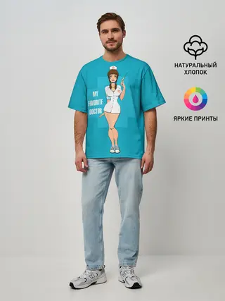 Мужская футболка оверсайз / Sexy nurse