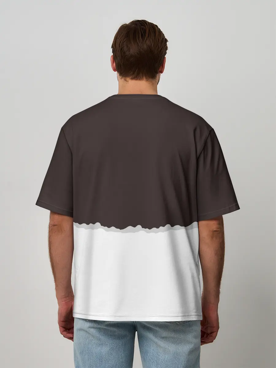 Мужская футболка оверсайз / Снегурка