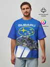 Мужская футболка оверсайз / Subaru
