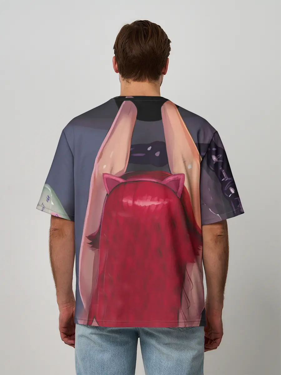 Мужская футболка оверсайз / Лика Заповедник Зелирия