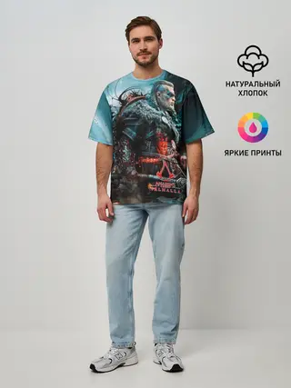 Мужская футболка оверсайз / Valhalla
