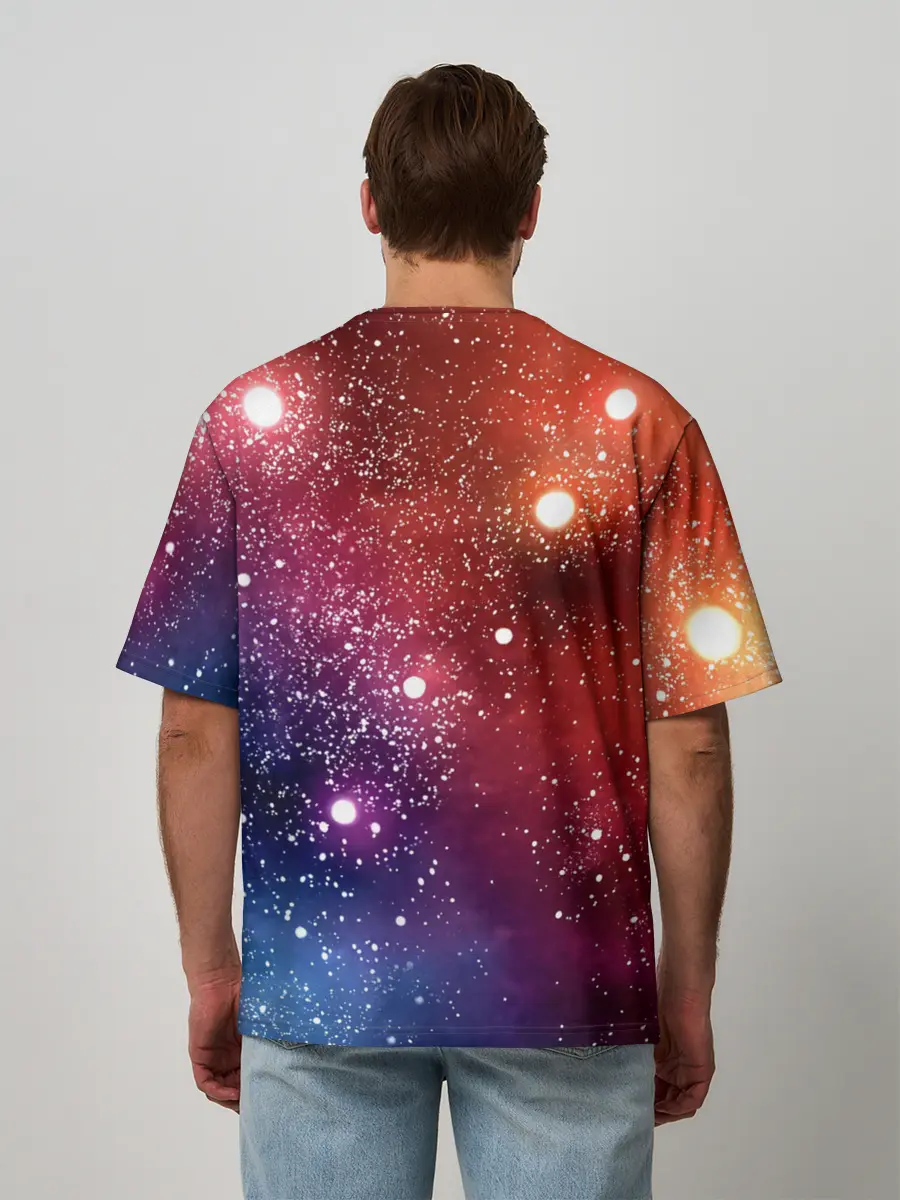 Мужская футболка оверсайз / Space X
