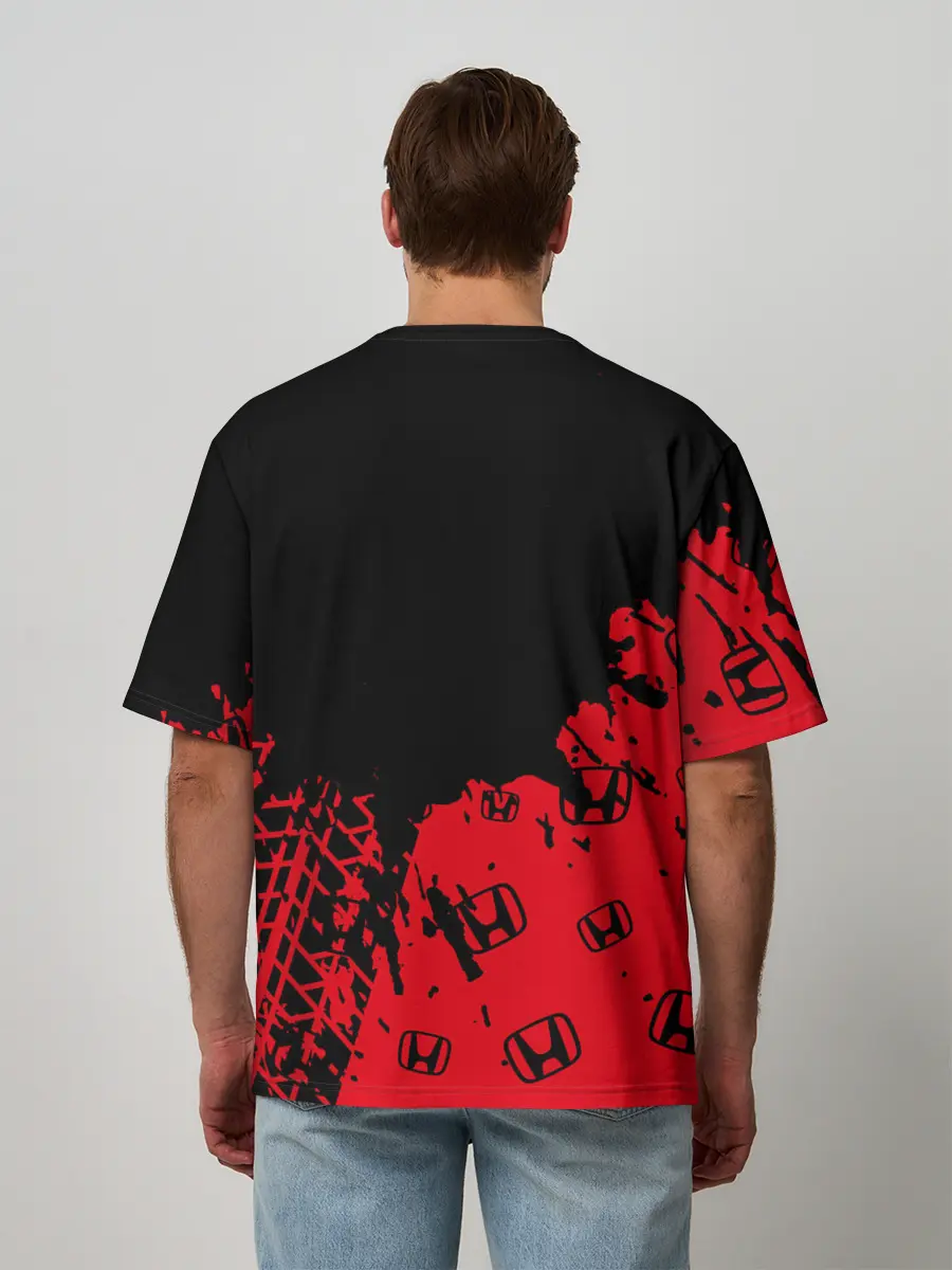 Мужская футболка оверсайз / HONDA / ХОНДА