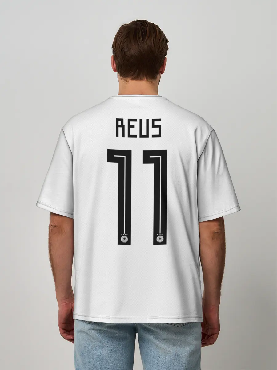 Мужская футболка оверсайз / Reus home WC 2018